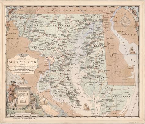 Map of Maryland as it was in 1794 [xpost from /r/MapPorn : r/maryland