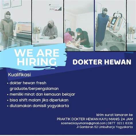 Lowongan Praktek Dokter Hewan Kayu Manis Ppdh Fkh Ugm Ac Id