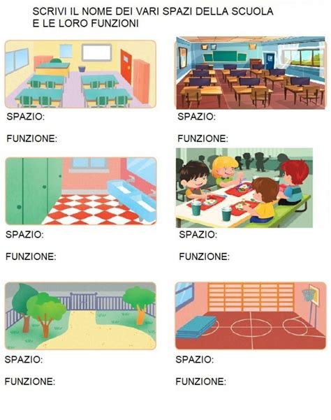 Gli Spazi Della Scuola Online Worksheet For Primaria You Can Do The