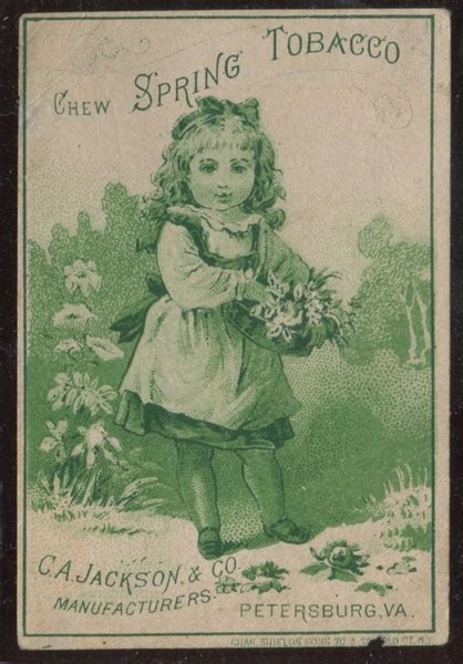 Lot Detail 1890s Spring Tobacco Trade Card