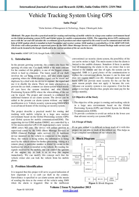 Pdf Vehicle Tracking System Using Gps Ayushi Srivastava