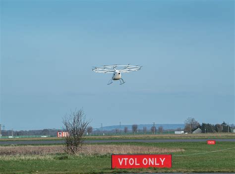 Volocopter S Air Taxi Completes Crewed Test Flight At The First