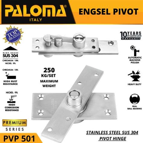 Jual ENGSEL PIVOT HINGE PALOMA PVP 501 ENGSEL PINTU TANAM BEBAN BERAT