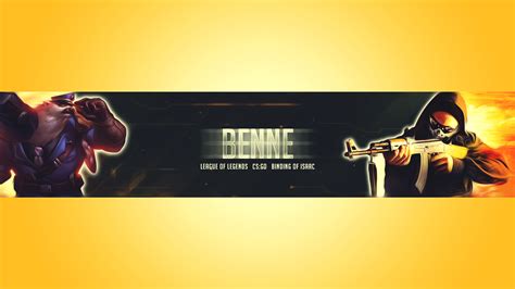 Youtube Banner League Of Legendscsgo By Svaander On Deviantart