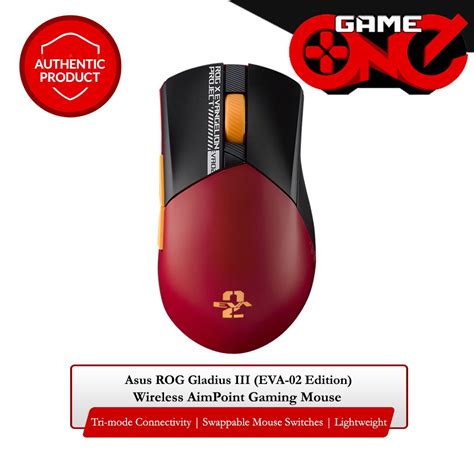 Asus Rog Gladius Iii Wireless Aimpoint Gaming Mouse Eva 02 Edition Shopee Philippines