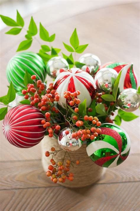 A Bunch Of Christmas Flower Arrangements Infused With Holiday Charm