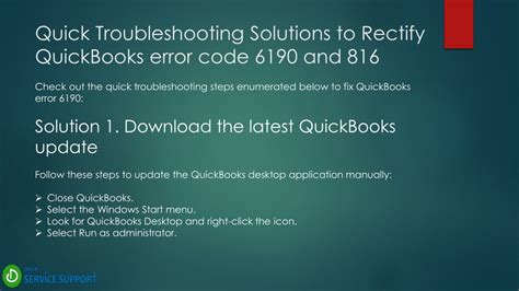 Ppt How To Easily Resolve Quickbooks Error Code And