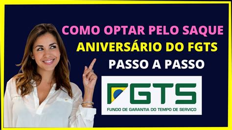 Como optar pelo saque aniversário FGTS Rápido e fácil YouTube