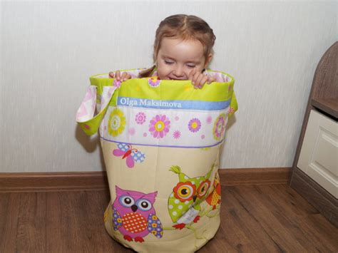 Корзина для хранения игрушек своими руками