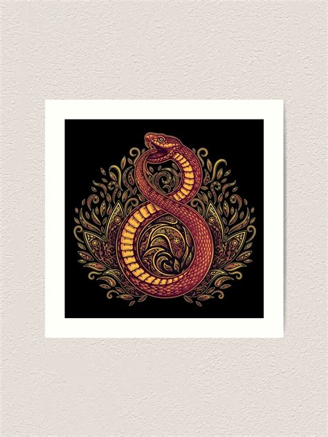 The Snake That Eats Its Own Tail Ouroboros Uroboros Art Print For