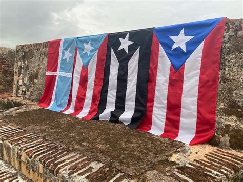 Puerto Rico S Flag EXTERIOR RESISTANT Old Fashioned Style Puerto