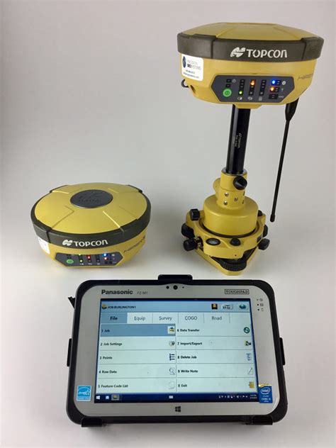 Topcon Hiper V Gnss Base And Rover Kit W Panasonic Toughpad Survpc