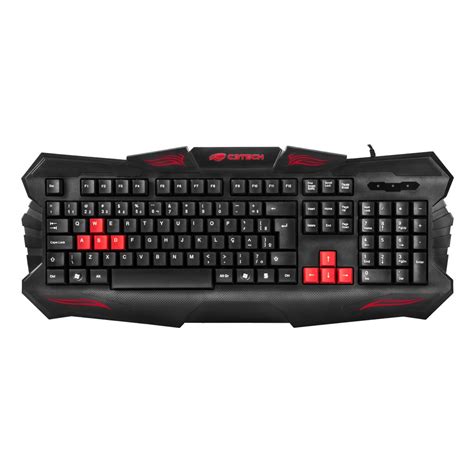 Teclado C Tech Kg Bk Gamer Abnt Teclado Gamer