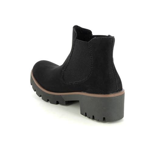 Rieker Black Womens Chelsea Boots