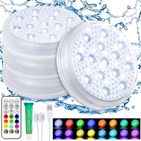 Buy Fgryb Rechargeable Submersible Pool Lights With Remote Pack Ip