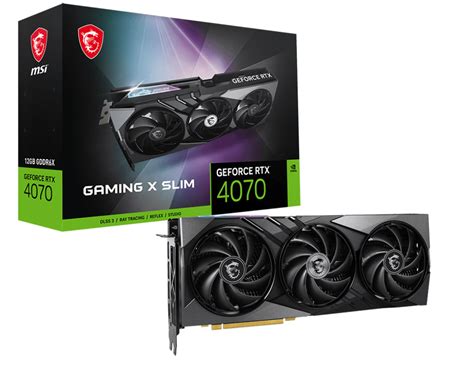 Card màn hình MSI GeForce RTX 4070 GAMING X SLIM 12G GEARVN