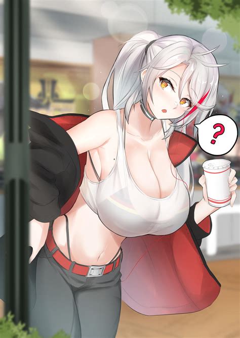 Prinz Eugen Wearing Her Bikini Underneath Azur Lane Know Your Meme