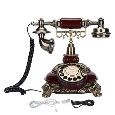 Ретро телефон Royal Vintage с вращающимся диском для дома, офиса и кафе ...