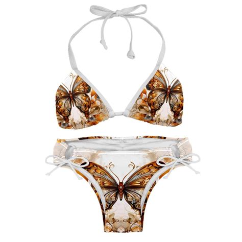 Butterfly Fission Diagram Stylish Bikini Set With Detachable Sponge And