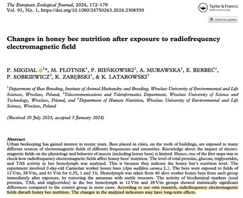 Changes In Honey Bee Nutrition Smombie Gate G Emf