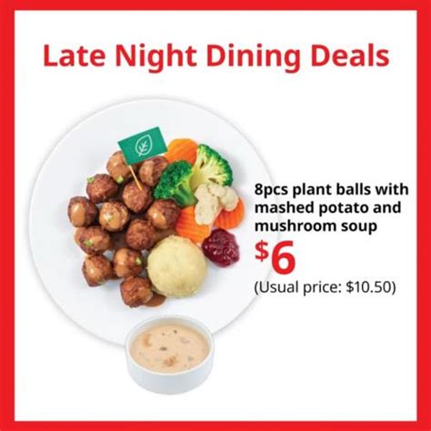 20 Feb 2 Mar 2023 IKEA Swedish Restaurant Late Night Dinner Deals