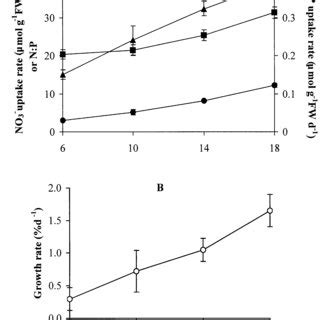 Rates Of Uptake Of Nitrate Upper Panels And Phosphate Soluble