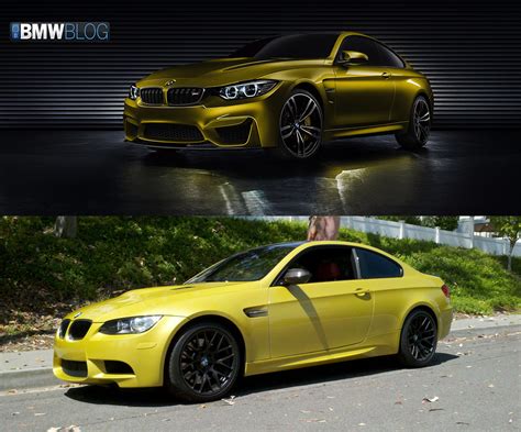 Photo Comparison Bmw M4 Coupe Vs Bmw M3 Coupe E92