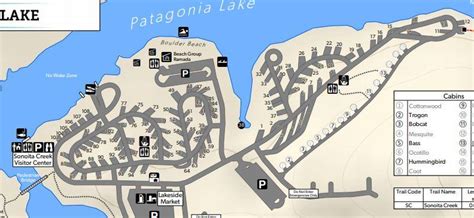 Patagonia Lake State Park Campground Map