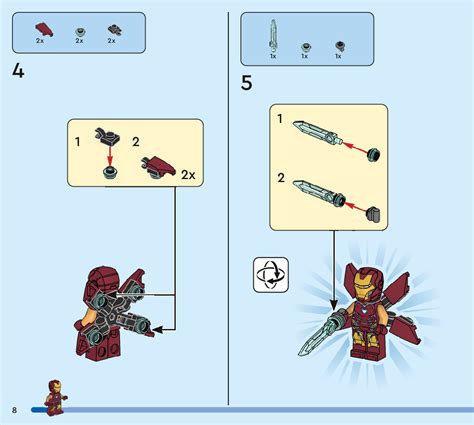 Lego 76216 Iron Man Armoury Instructions