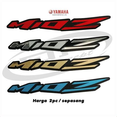 Jual Emblem Yamaha Mio Z Timbul Logo Motor D Akrilik Variasi Modip