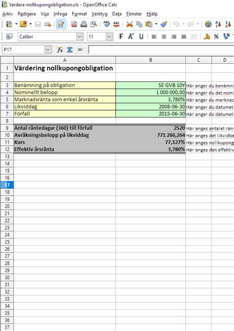 Värdering Av Nollkupongobligation Gratis Mall Tips Regler Och