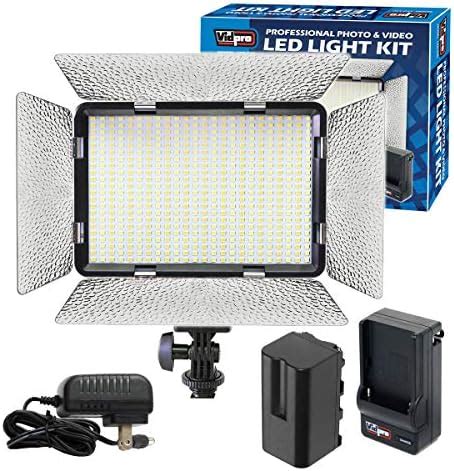 Vidpro Led Professional Led On Camera Photo And Video Light Kit