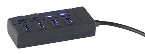 Hub 4 Ports USB 3 0 Avec Interrupteurs On Off Pour Chaque Port Hubs