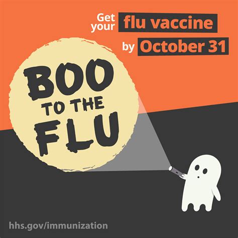 Social Media Graphics Say Boo To The Flu By Getting A Flu Vaccine Before Halloween Vaccine