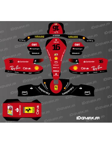 Ferrari F1 Edition Graphic Kit For Karting Sodi KG 506 Idgrafix