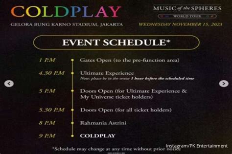 Ada Konser Coldplay Malam Ini Simak Rekayasa Lalu Lintas Di Sekitar Gbk