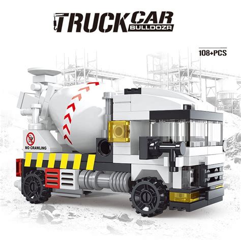 NEW DIY MOC City SWAT Super Police Sports Car Truck Dual-Rotor