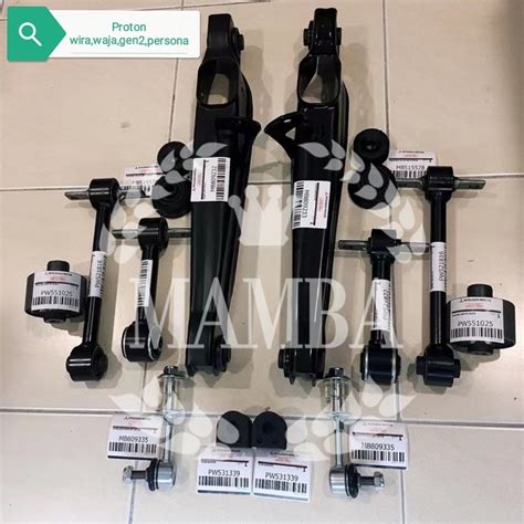 16 Item Full Set Proton Wira Waja Gen2 Persona Rear Suspension Set Mmc