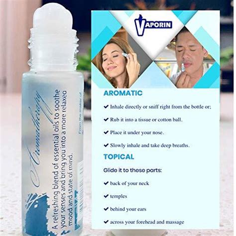 Vaporin Refreshing Oil Aroma Therapy Roll On For Relief Of Stress