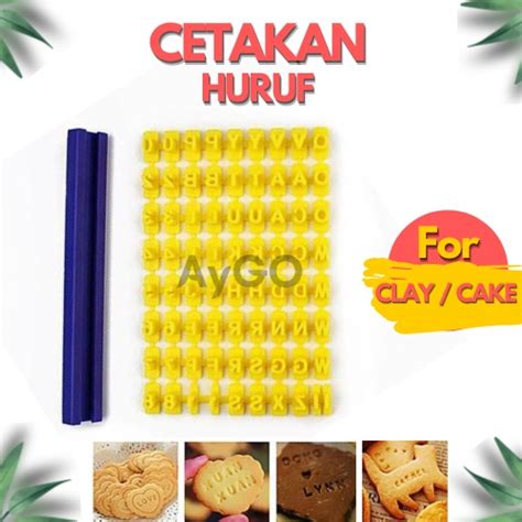 Jual Cetakan Huruf Cetakan Alphabet Clay Biscuit Shopee Indonesia