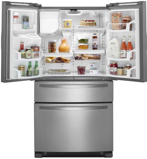 Whirlpool Wrx735sdbm 36 Inch 4 Door French Door Refrigerator With