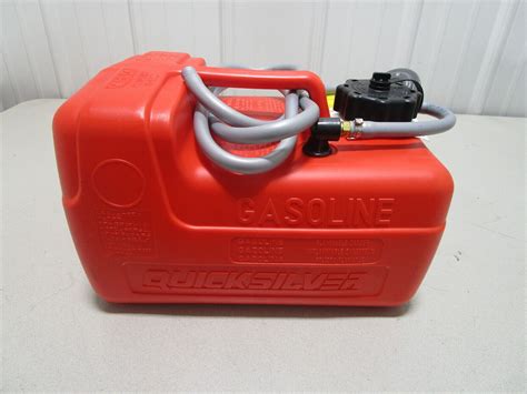 8m0060610 Plastic Mercury Marine Red Remote Portable Gas Tank 3 Gal W 10 Hose Ebay