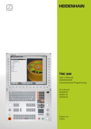 Heidenhain Tnc Conversational Programming Manual Pdf Cnc Manual