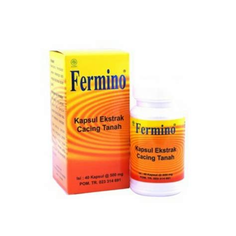 Jual Farmasi Buku Fermino Kapsul Ekstrak Cacing Tanah Kapsul Obat