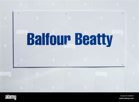 Balfour Beatty Sign Stock Photo Alamy