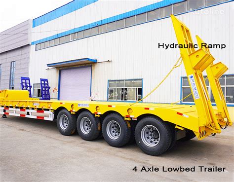 Naczepa Niskopodwoziowa Titan Hydraulic Low Bed Trailer Ton For Sale