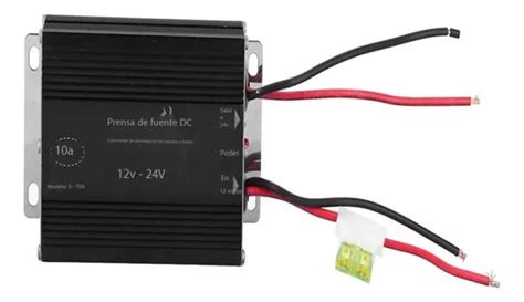 Convertidor Elevador Voltaje Para Automóvil De 10a 12v A 24v Meses