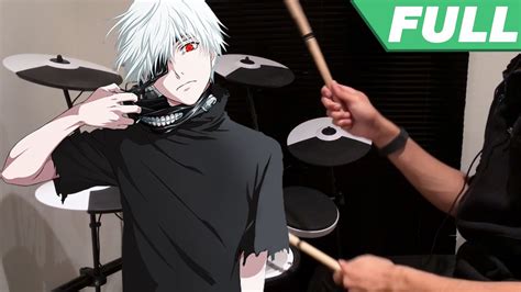 Tokyo Ghoul OP Full Unravelby TK From Ling Tosite Sigure Drum