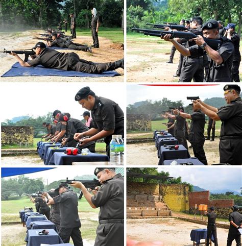 Latihan Kemahiran Menembak Pusat Koreksional Kamunting Perak