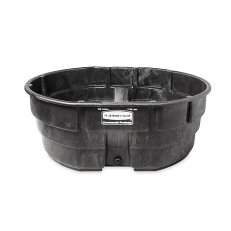 Rubbermaid 424700bla Stock Tank 300 Gal For Livestock Black